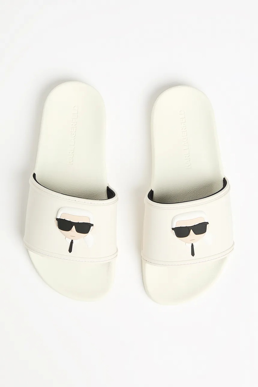 Παντόφλες Karl Lagerfeld KONDO 2.0 χρώμα: άσπρο, KL80905A φωτογραφία
