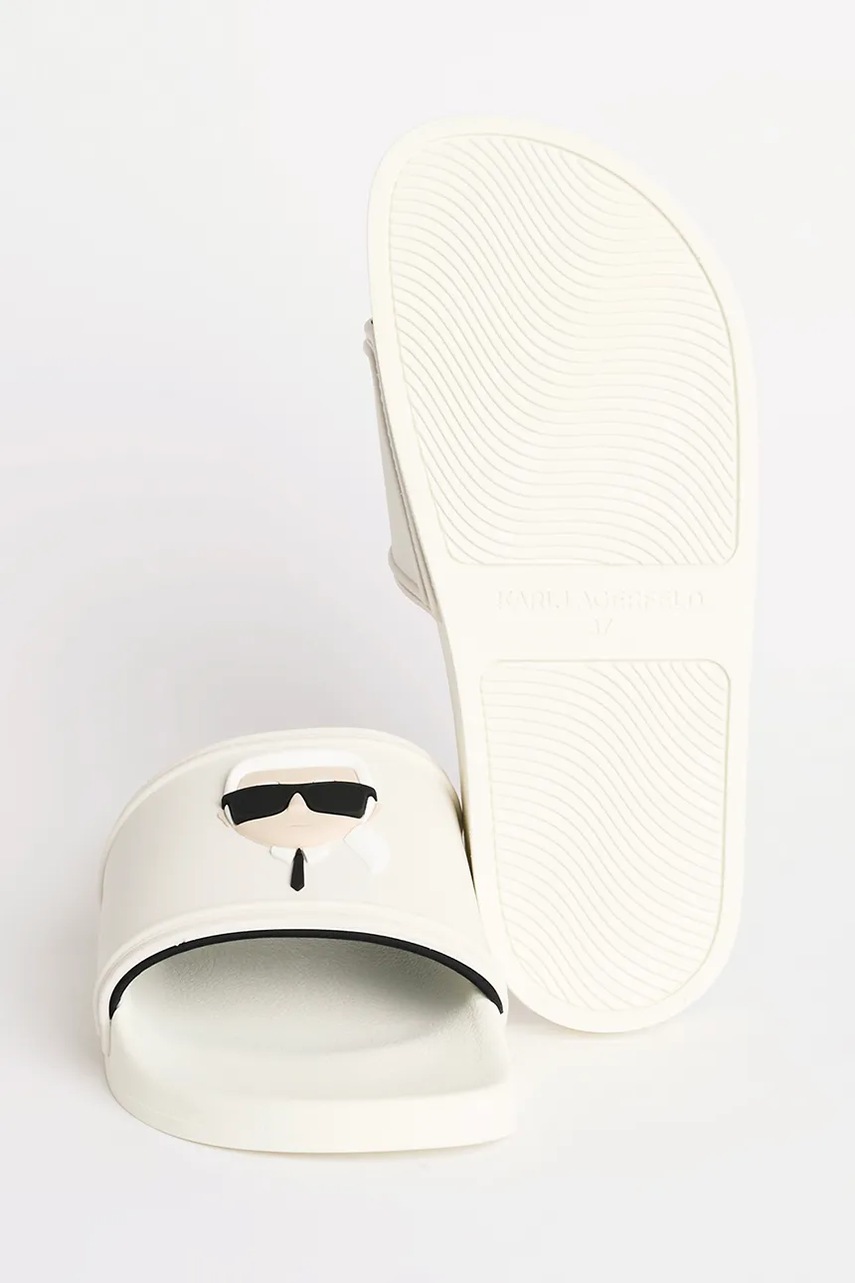 Παντόφλες Karl Lagerfeld KONDO 2.0 χρώμα: άσπρο, KL80905A φωτογραφία