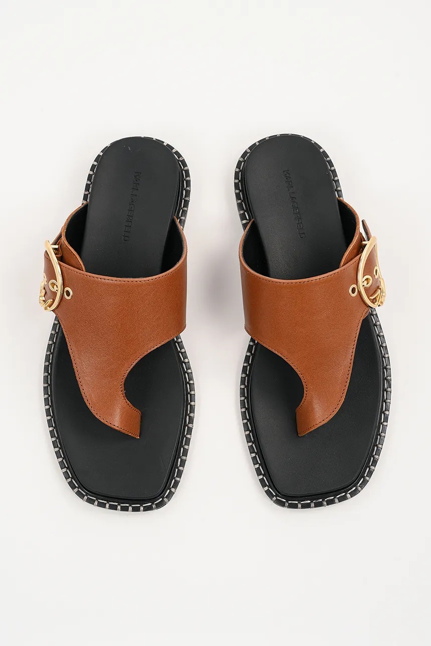 Kožené žabky Karl Lagerfeld KLEO (obrázek 4)