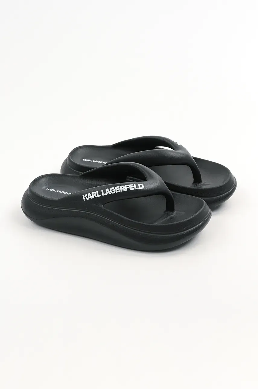 Вьетнамки Karl Lagerfeld SKOONA II женские цвет чёрный на платформе KL85025 Вьетнамки Karl Lagerfeld SKOONA II женские цвет чёрный на платформе KL85025