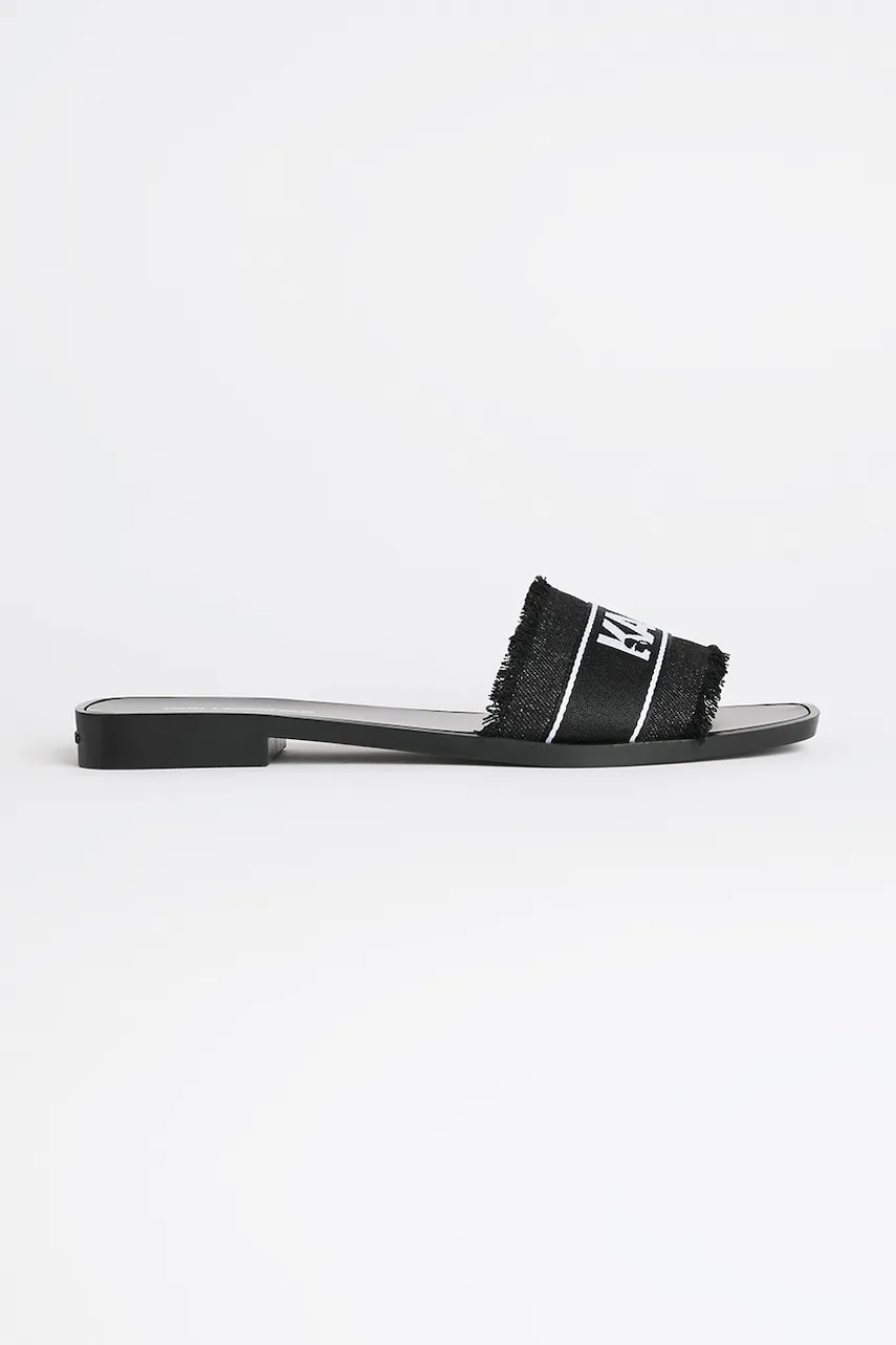 Karl Lagerfeld papuci SKOOT II femei, culoarea negru, KL80411