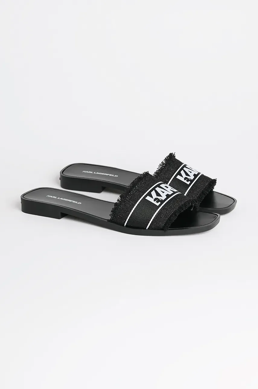 Шлепанцы Karl Lagerfeld SKOOT II женские цвет чёрный KL80411 Шлепанцы Karl Lagerfeld SKOOT II женские цвет чёрный KL80411