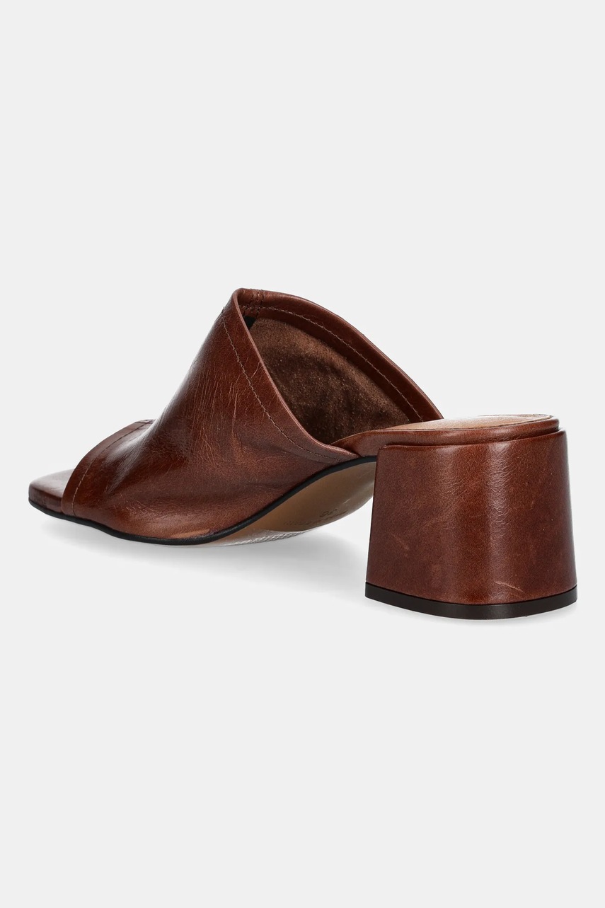 Δερμάτινες παντόφλες Jonak BUTTERFLY γυναικείες, χρώμα: καφέ, 3600242 φωτογραφία