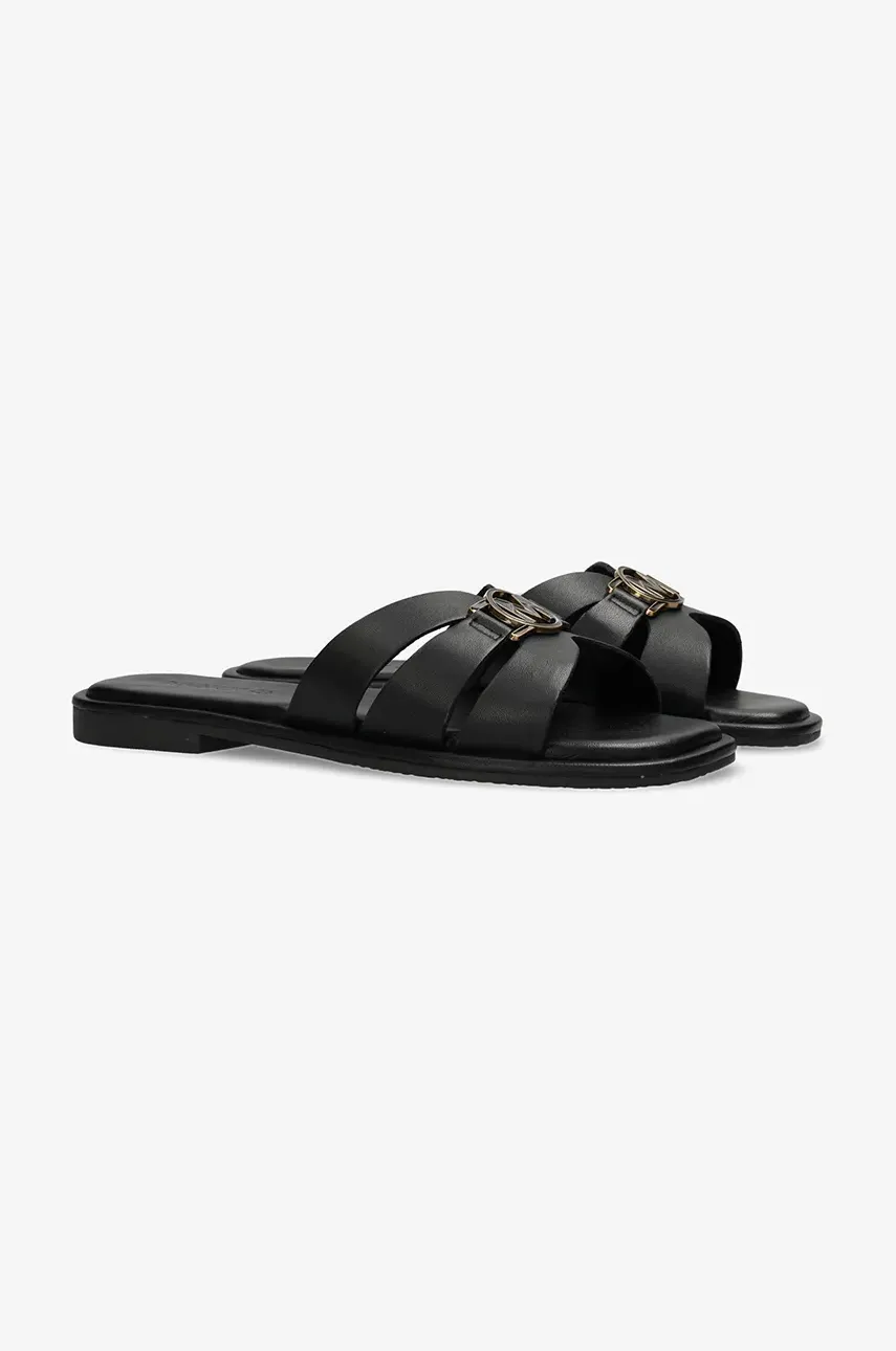 Кожаные шлепанцы Mexx RAMA PARROT женские цвет чёрный MI001606351W-01 Кожаные шлепанцы Mexx RAMA PARROT женские цвет чёрный MI001606351W-01