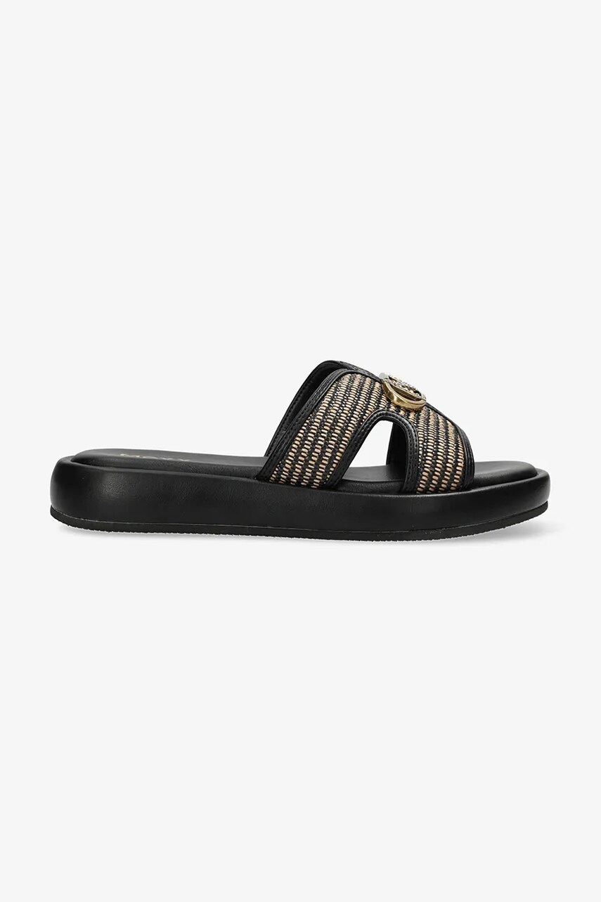 Mexx papuci RAMI PACHA femei, culoarea negru, cu platforma, MI001603351W
