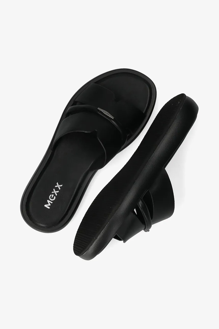 Παντόφλες Mexx LOTUS II PACHA χρώμα: μαύρο, MI001602251W φωτογραφία