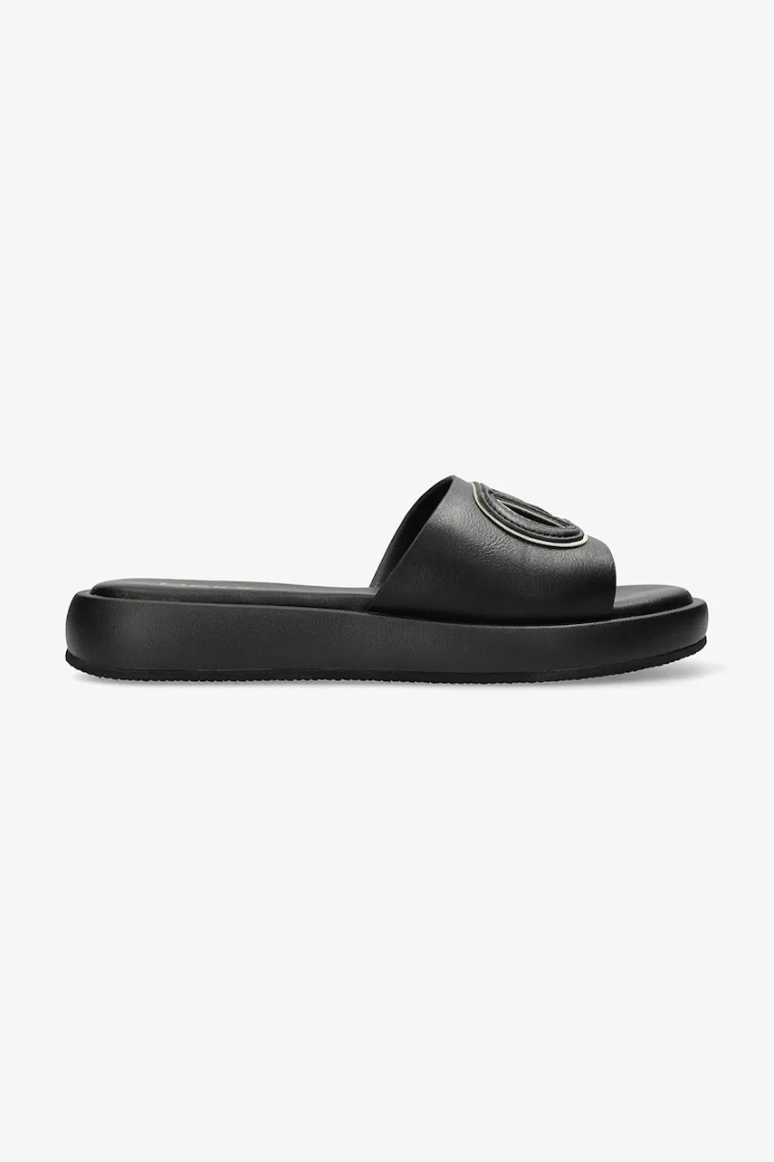 Mexx papuci ROSA PACHA femei, culoarea negru, cu platforma, MI001603251W Mexx papuci ROSA PACHA femei, culoarea negru, cu platforma, MI001603251W