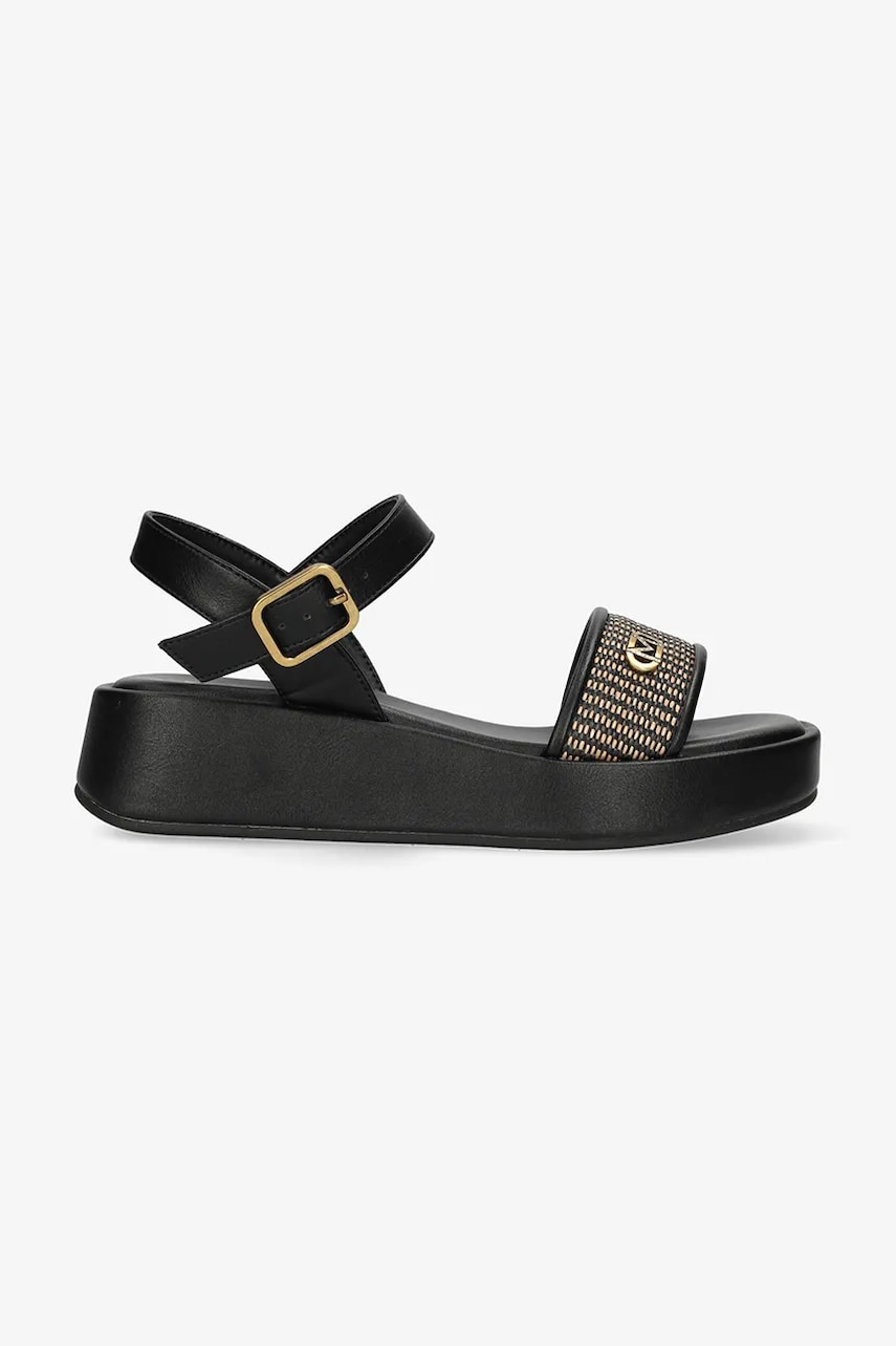 Mexx sandale ROMEE POLLY femei, culoarea negru, cu platforma, MI001605551W-01 Mexx sandale ROMEE POLLY femei, culoarea negru, cu platforma, MI001605551W-01
