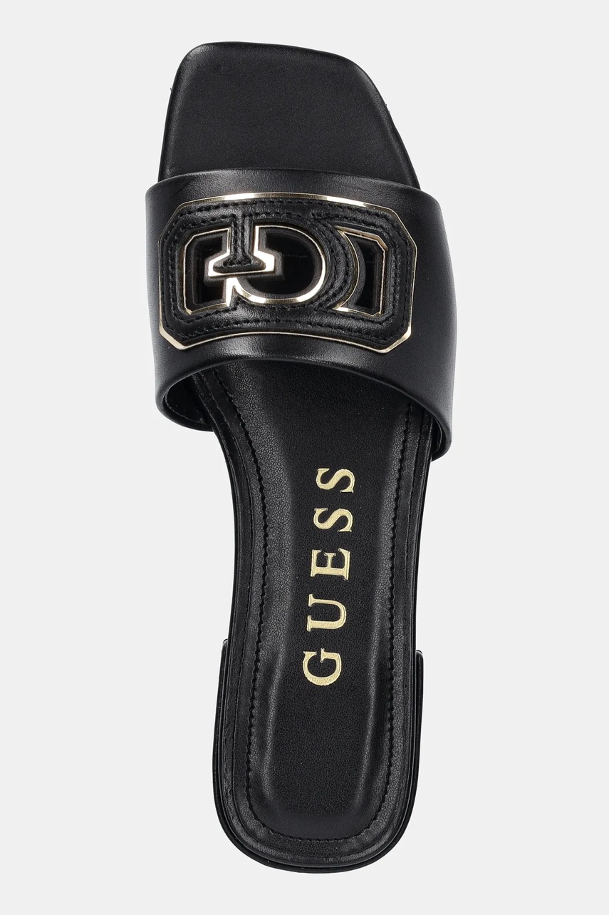 Παντόφλες Guess TARISHA χρώμα: μαύρο, FLJTAR LEA19 φωτογραφία