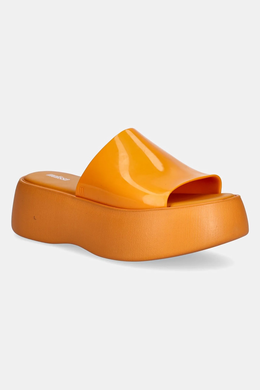 Melissa papuci Becky femei, culoarea portocaliu, cu platforma, M 32818.AO458 Melissa papuci Becky femei, culoarea portocaliu, cu platforma, M 32818.AO458