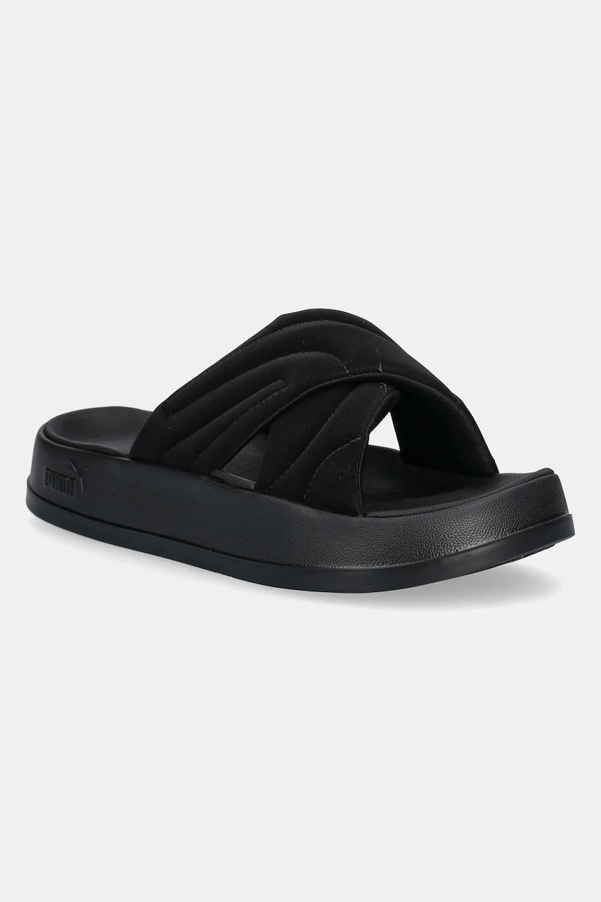 Puma papuci Leadcat Platform femei, culoarea negru, cu platforma, 400340