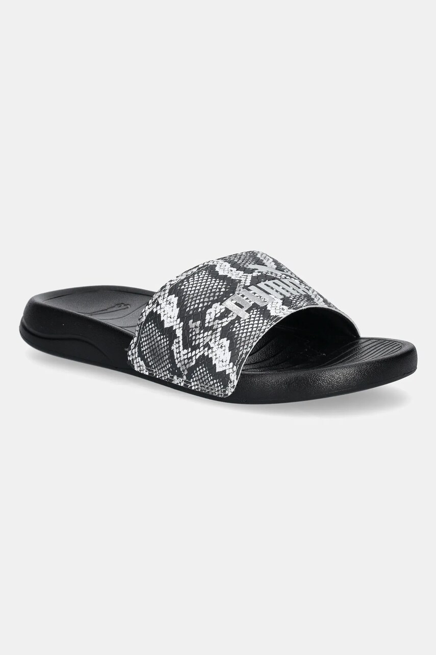 Puma papuci Popcat 20 Snake Chic femei, culoarea argintiu, 401706