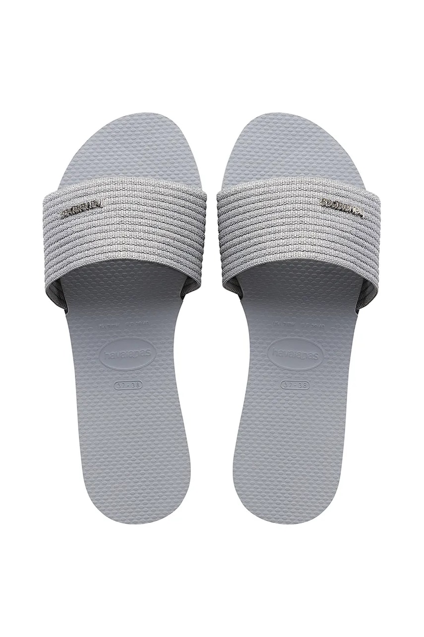 Havaianas papuci YOU MALTA METALLIC femei, culoarea gri, 4147312-3498