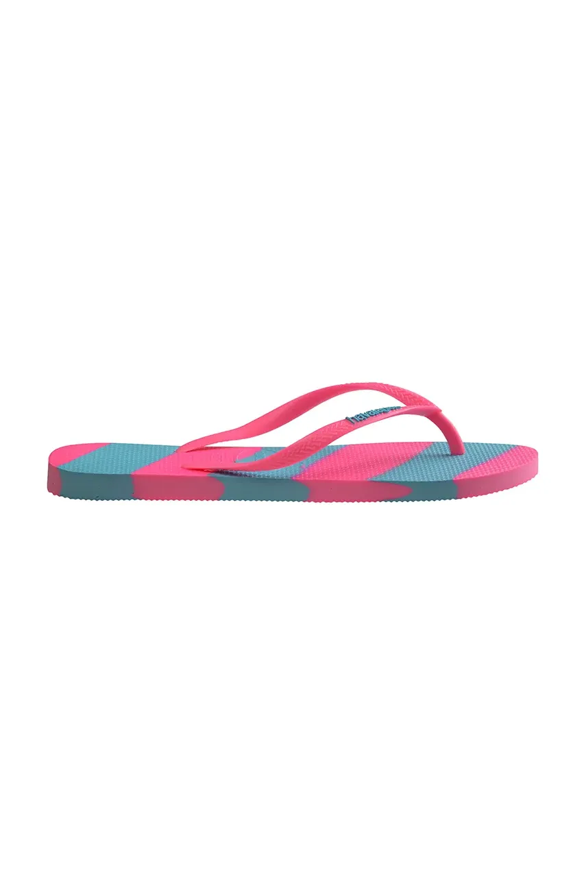 Вьетнамки Havaianas SLIM COLOR FUN женские цвет розовый на плоском ходу 4149323-5569 Вьетнамки Havaianas SLIM COLOR FUN женские цвет розовый на плоском ходу 4149323-5569