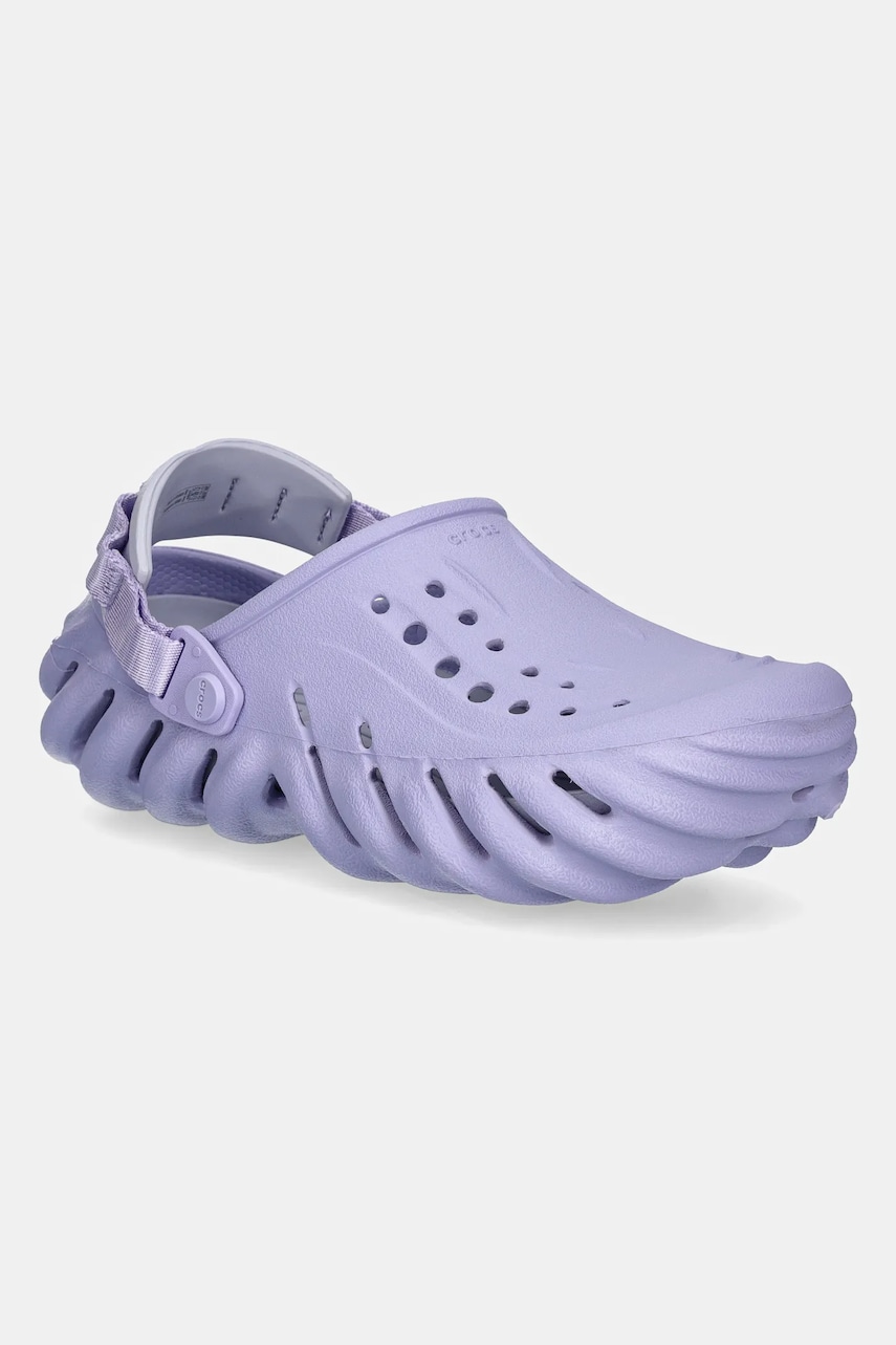 Crocs papuci X - (Echo) Clog femei, culoarea violet, 207937 Crocs papuci X - (Echo) Clog femei, culoarea violet, 207937