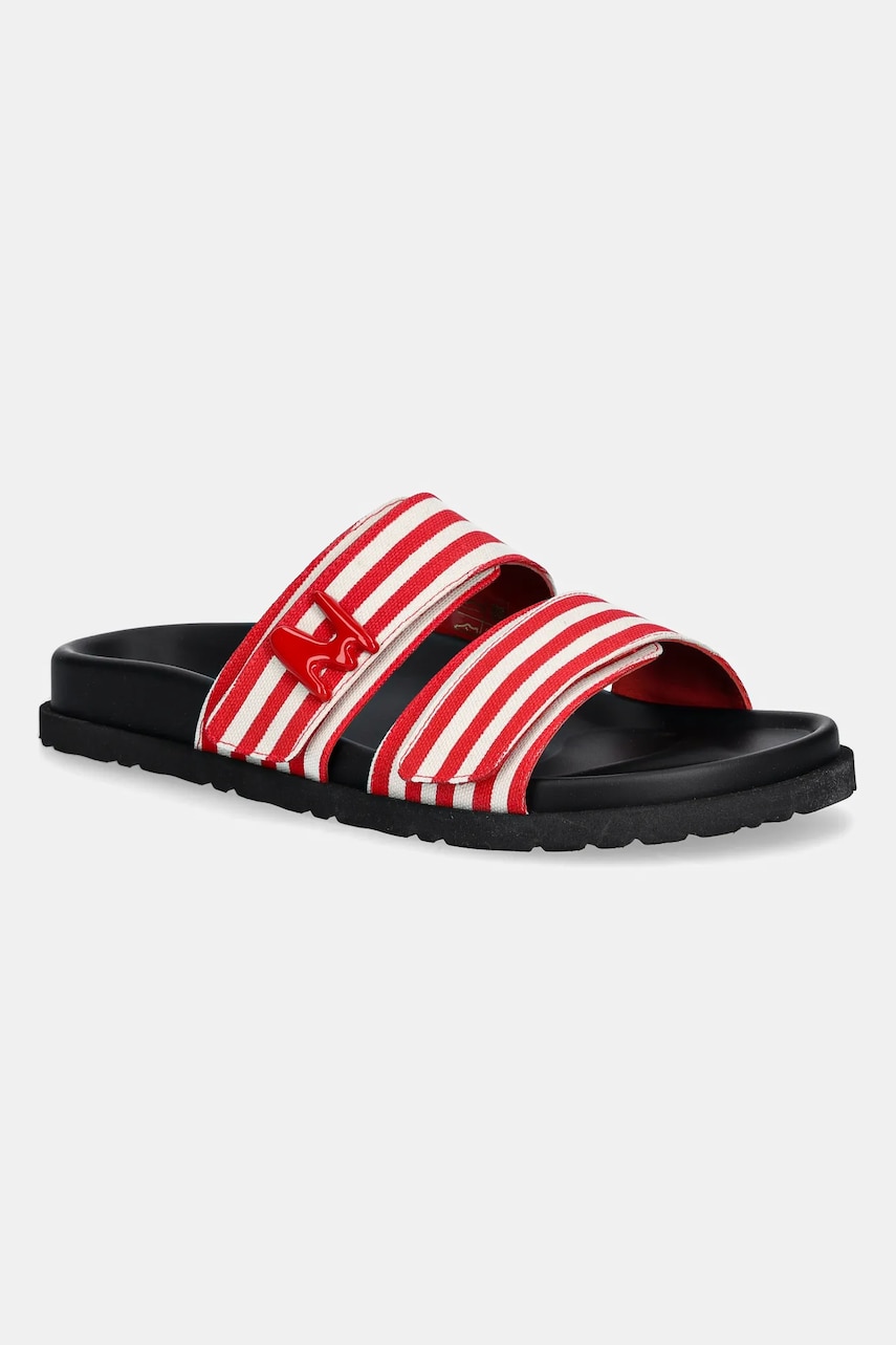 MSGM papuci femei, culoarea rosu, 3841MDS455 MSGM papuci femei, culoarea rosu, 3841MDS455