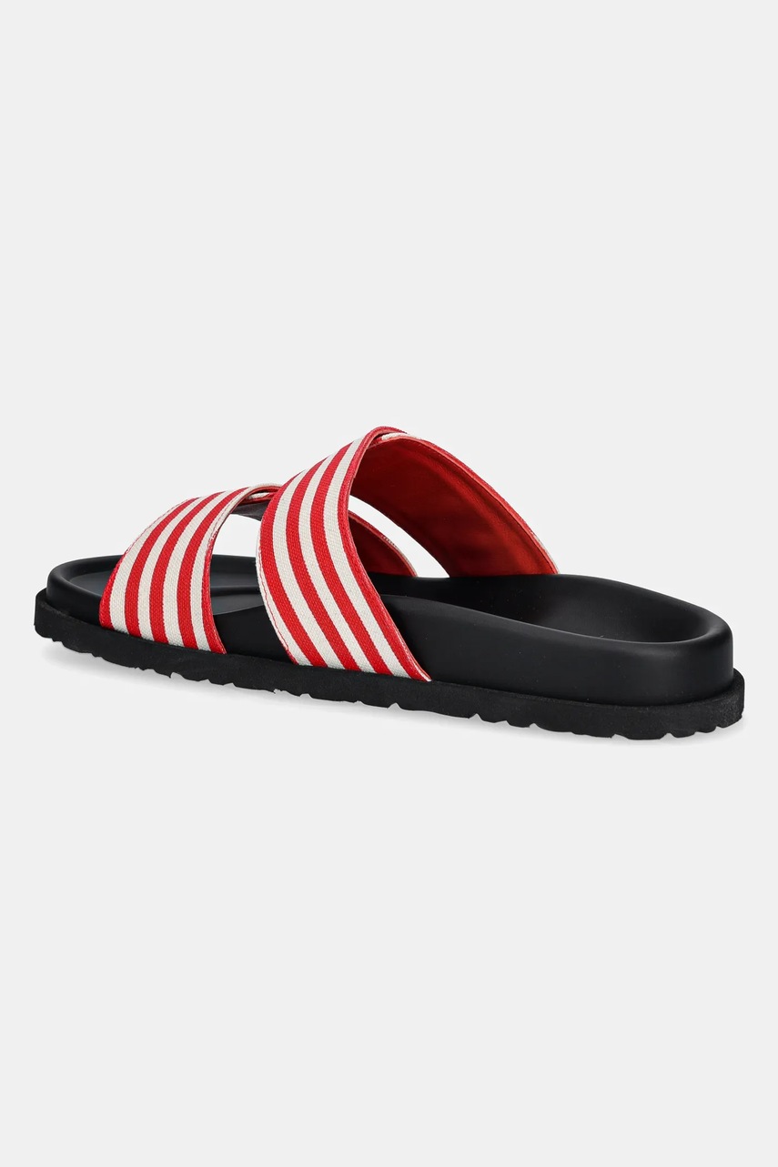 Παντόφλες MSGM χρώμα: κόκκινο, 3841MDS455 φωτογραφία