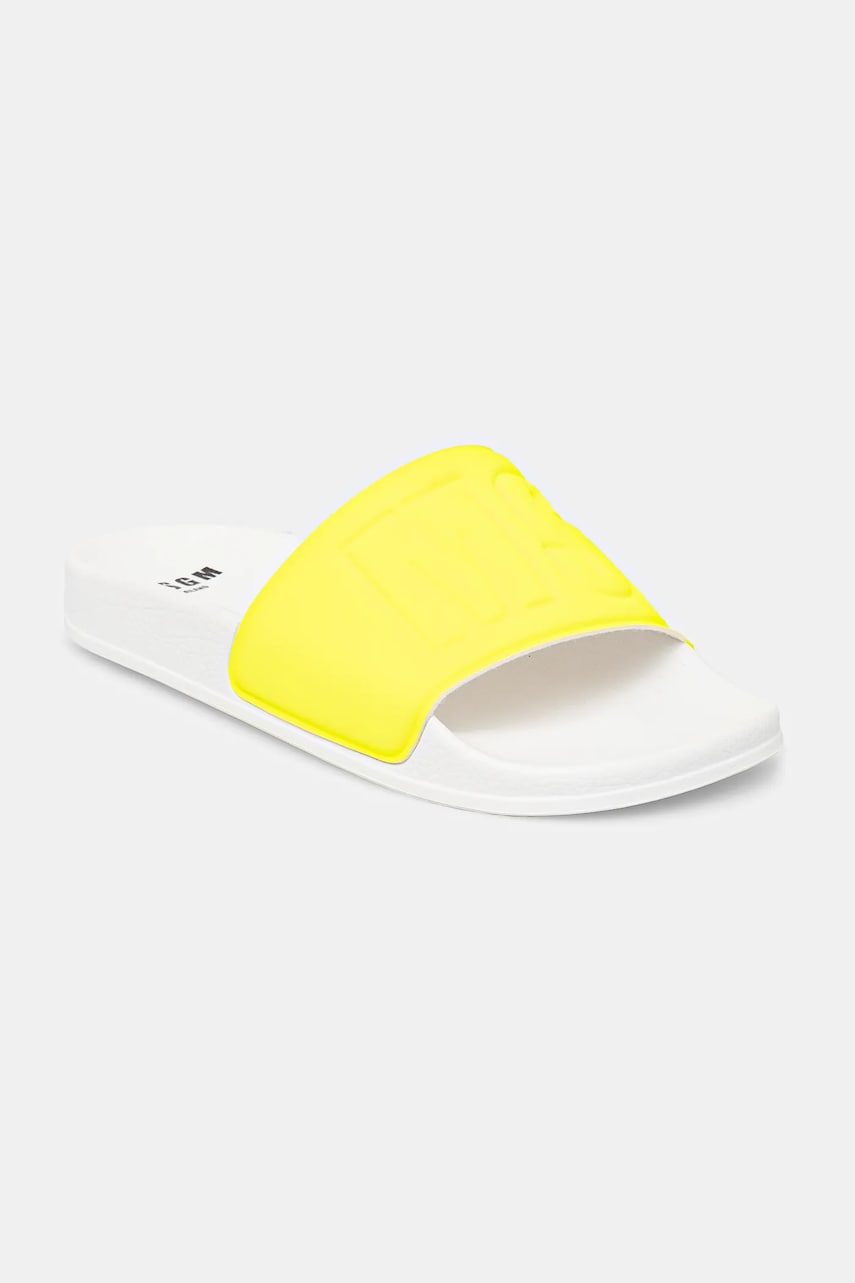 MSGM papuci femei, culoarea verde, 3841MDS209 MSGM papuci femei, culoarea verde, 3841MDS209