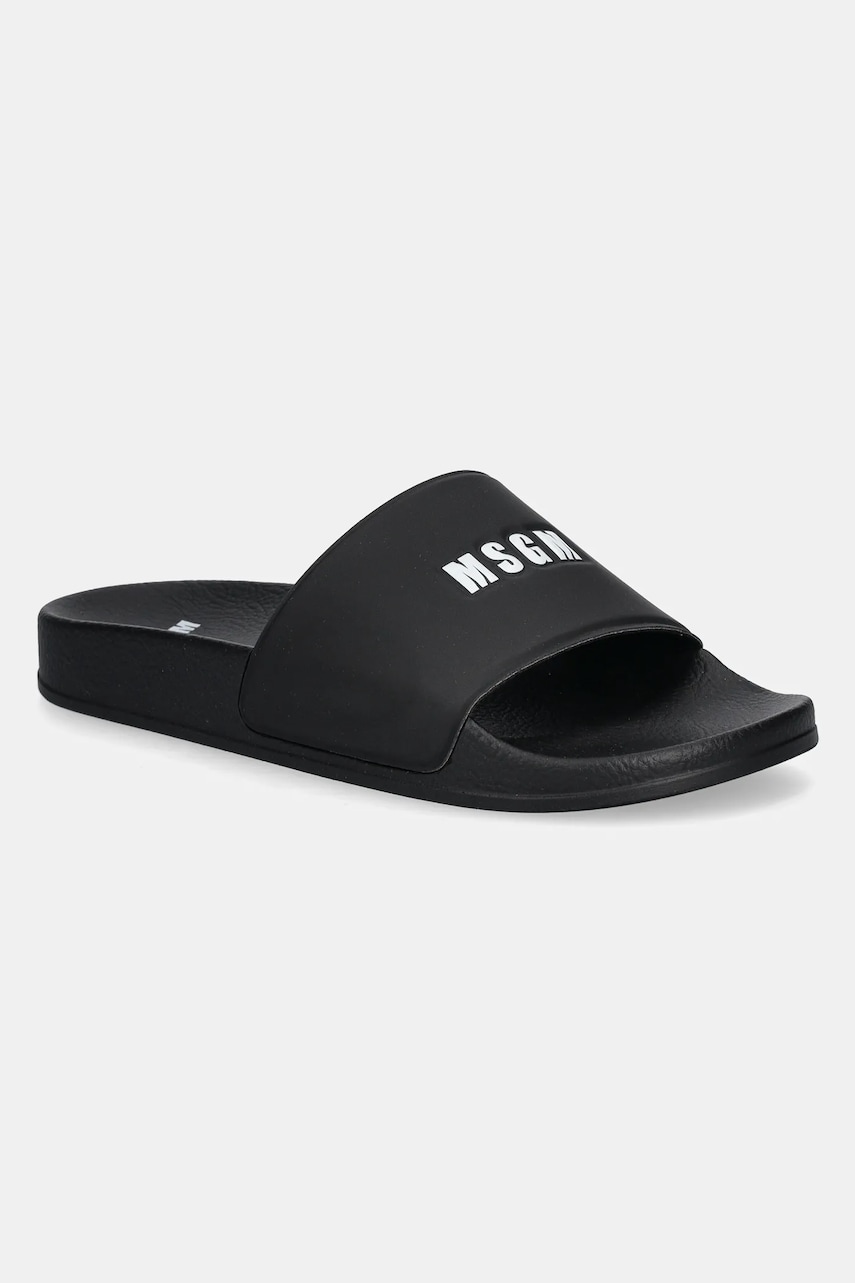MSGM papuci femei, culoarea negru, 3841MDS208 MSGM papuci femei, culoarea negru, 3841MDS208