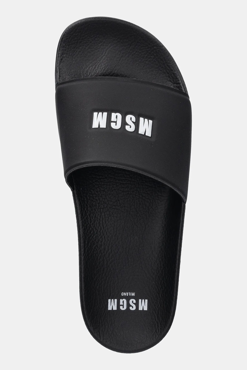 Παντόφλες MSGM χρώμα: μαύρο, 3841MDS208 φωτογραφία