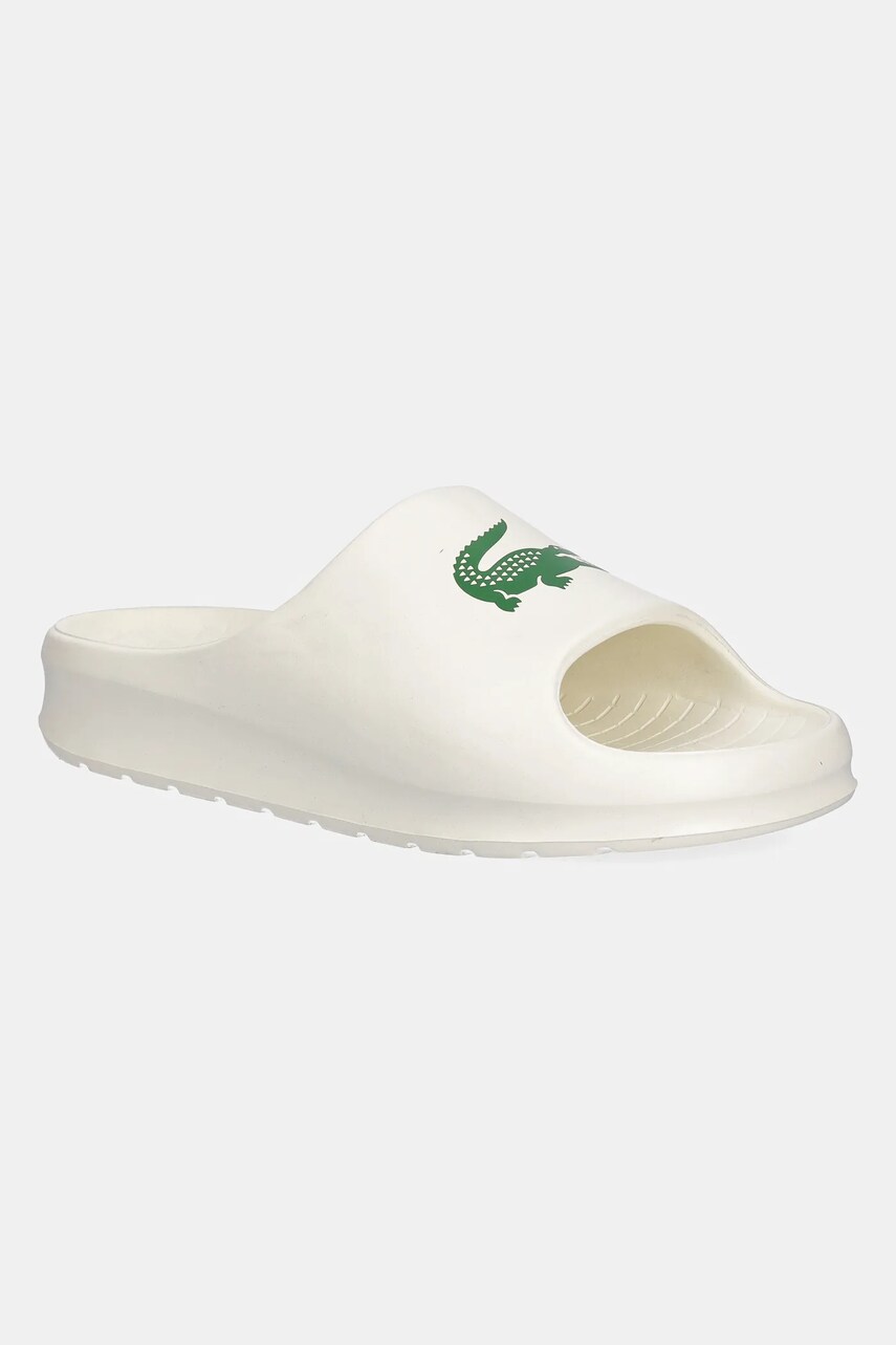 Lacoste papuci SERVE SLIDE 2.0 culoarea bej, cu platforma, 48CFA0022