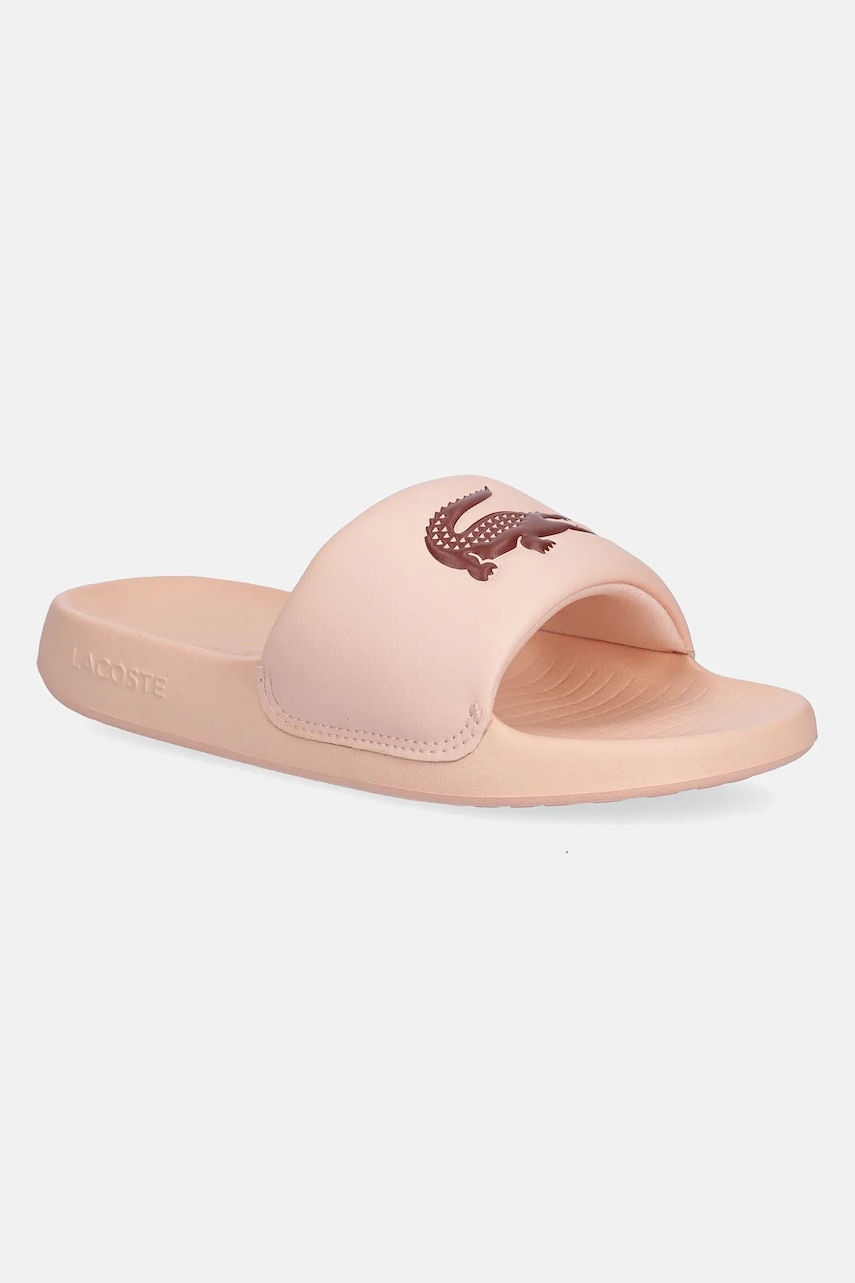 Lacoste papuci SERVE SLIDE 1.0 culoarea portocaliu, cu platforma, 49CFA0022