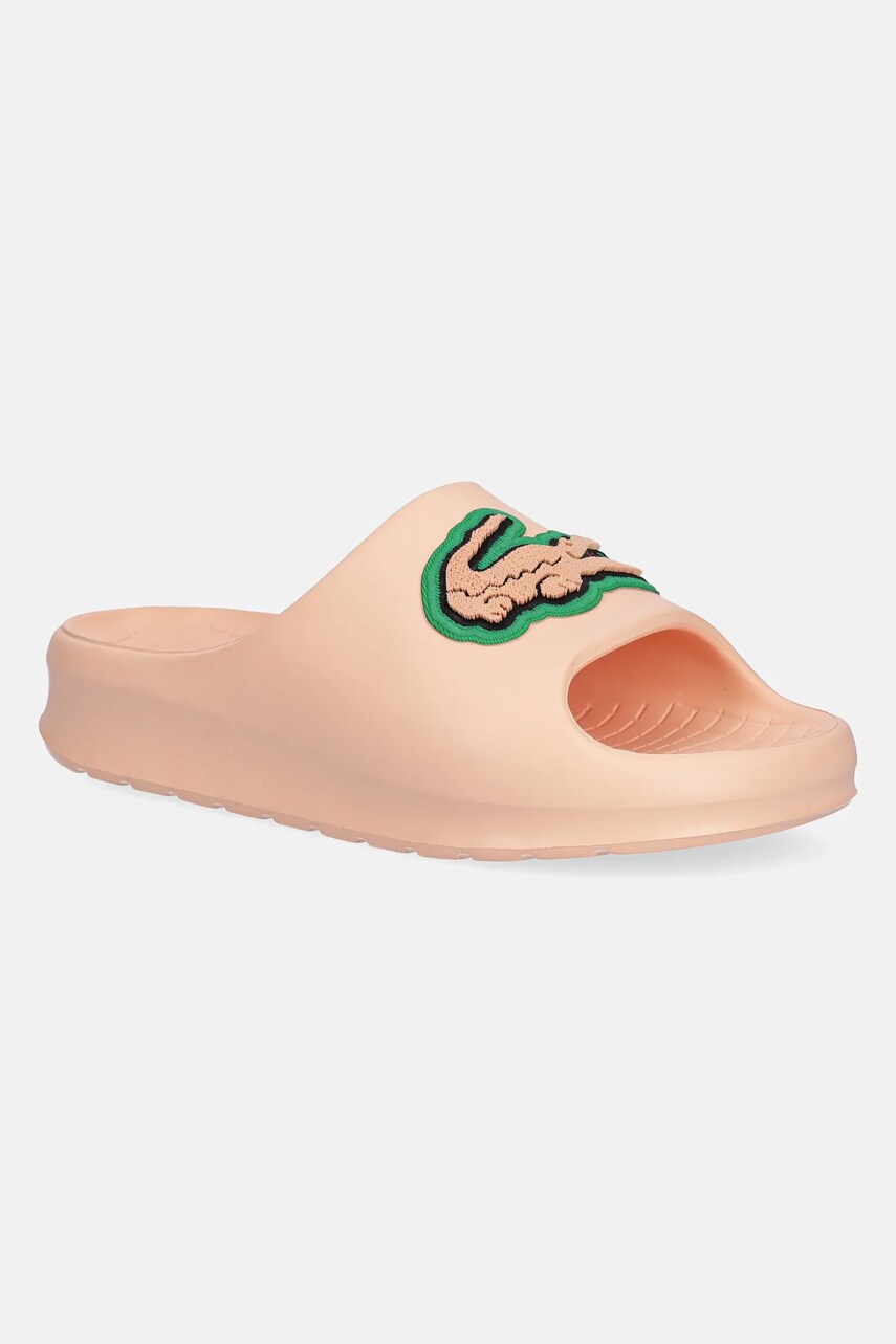 Lacoste papuci SERVE SLIDE 2.0 culoarea portocaliu, cu platforma, 49CFA0027