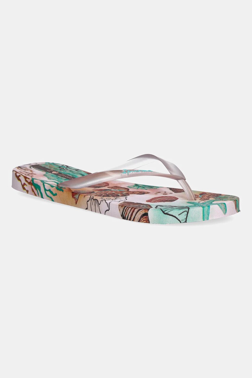 Ipanema slapi VERAO TROPIC culoarea roz, cu toc plat, 27197-BB261