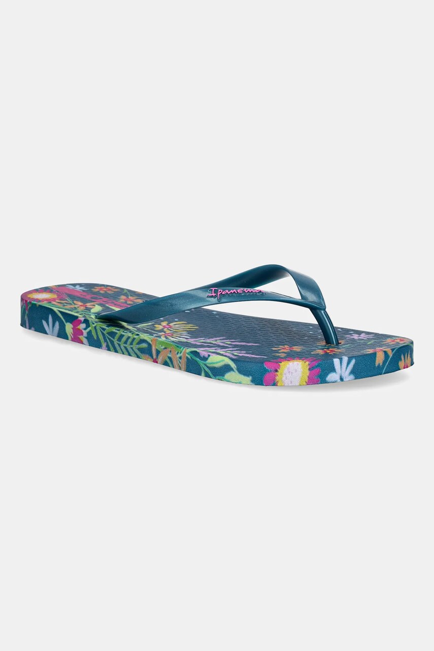 Ipanema șlapi VERAO TROPIC culoarea verde, cu toc plat, 27197-BB266