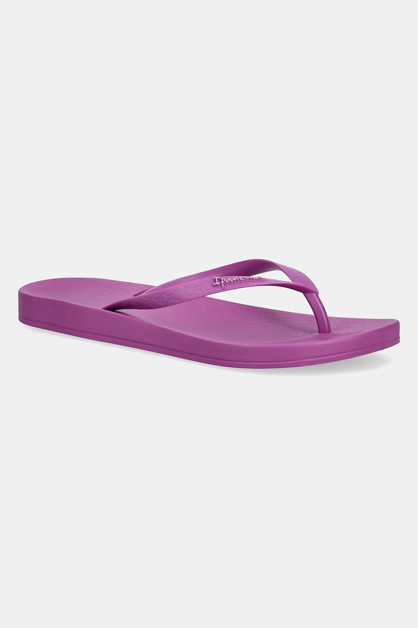 Ipanema slapi ANAT COLORS culoarea violet, cu toc plat, 82591-BD664