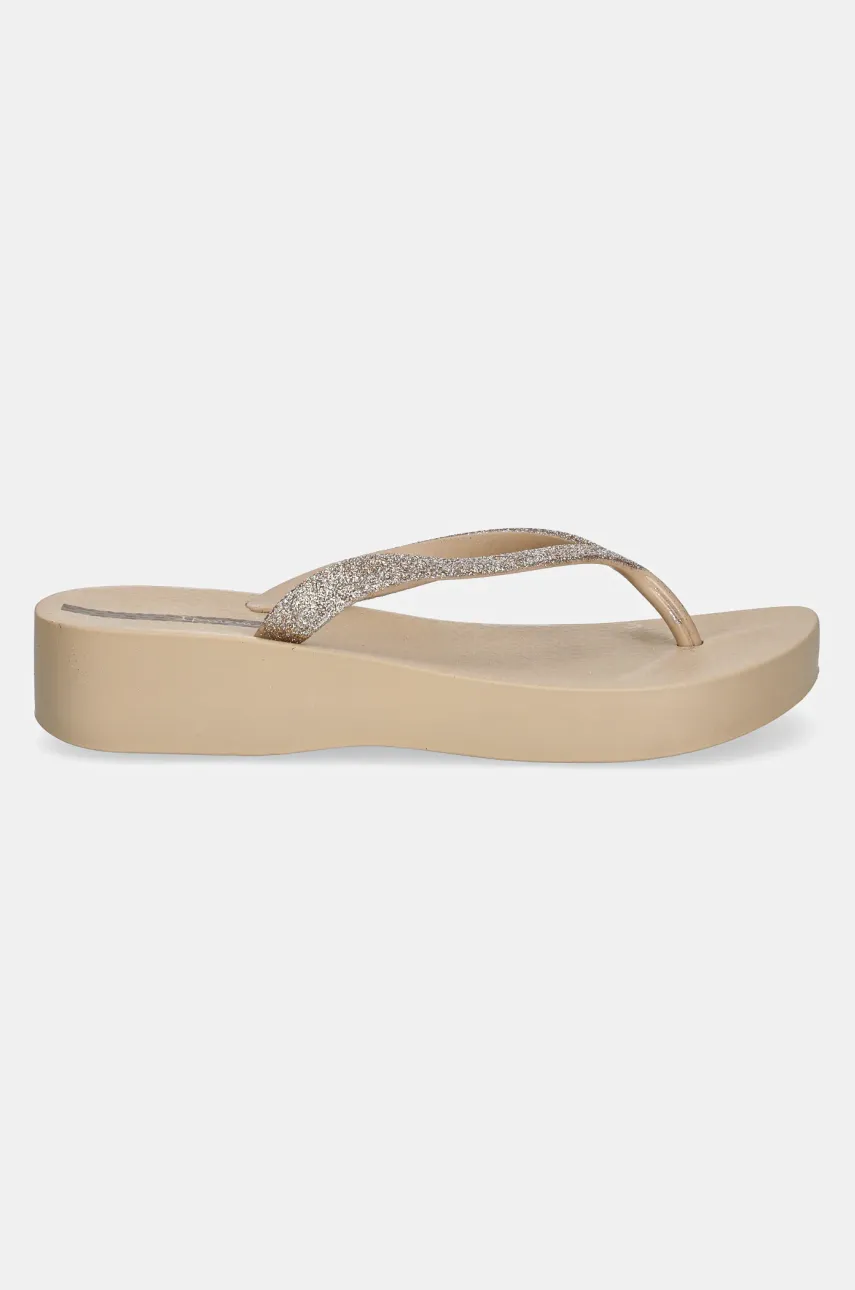 Вьетнамки Ipanema MESH CHIC PL женские цвет бежевый на платформе 83386-BD734 Вьетнамки Ipanema MESH CHIC PL женские цвет бежевый на платформе 83386-BD734