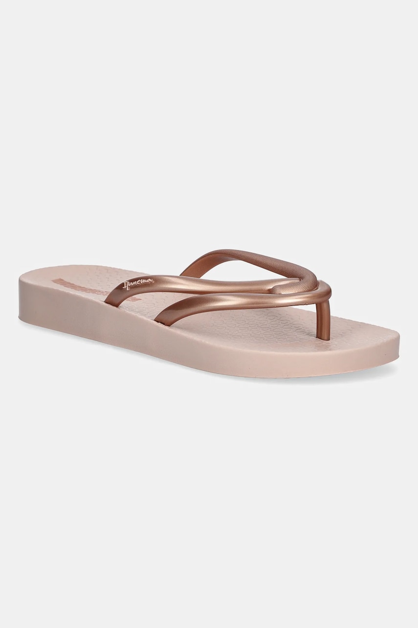 Ipanema papuci COMFY FEM femei, culoarea roz, cu toc plat, 83519-BE881 Ipanema papuci COMFY FEM femei, culoarea roz, cu toc plat, 83519-BE881
