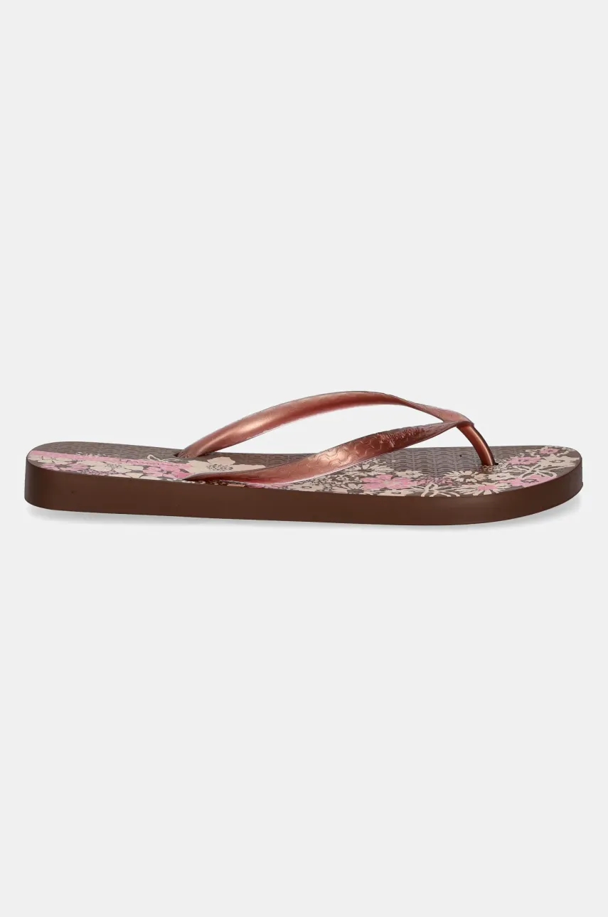 Вьетнамки Ipanema CLASSIC HAPP женские цвет коричневый на плоском ходу 83582-AW921 Вьетнамки Ipanema CLASSIC HAPP женские цвет коричневый на плоском ходу 83582-AW921