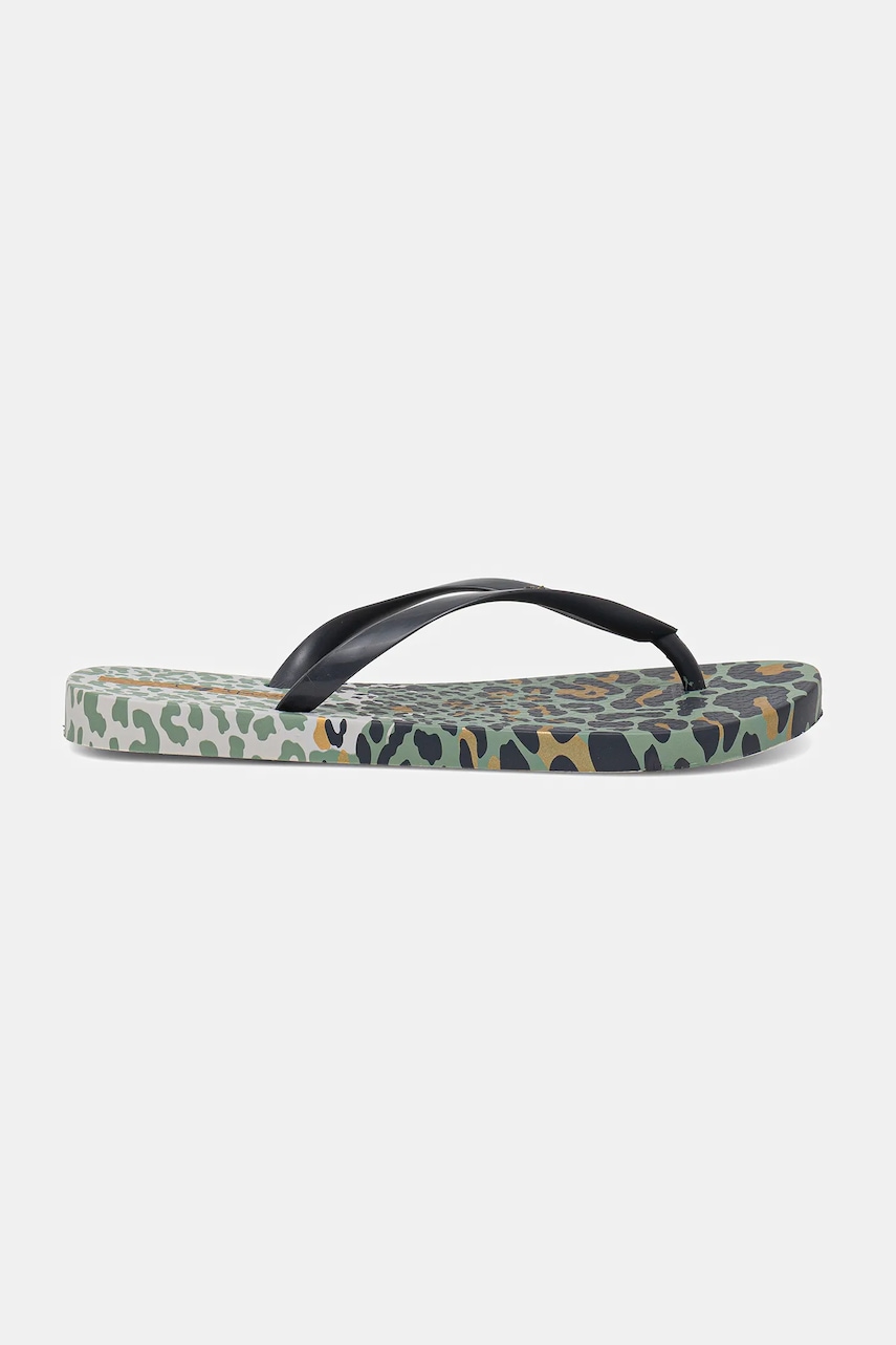 Вьетнамки Ipanema ANIMAL PRINT женские цвет зелёный на плоском ходу 83617-AY355 Вьетнамки Ipanema ANIMAL PRINT женские цвет зелёный на плоском ходу 83617-AY355