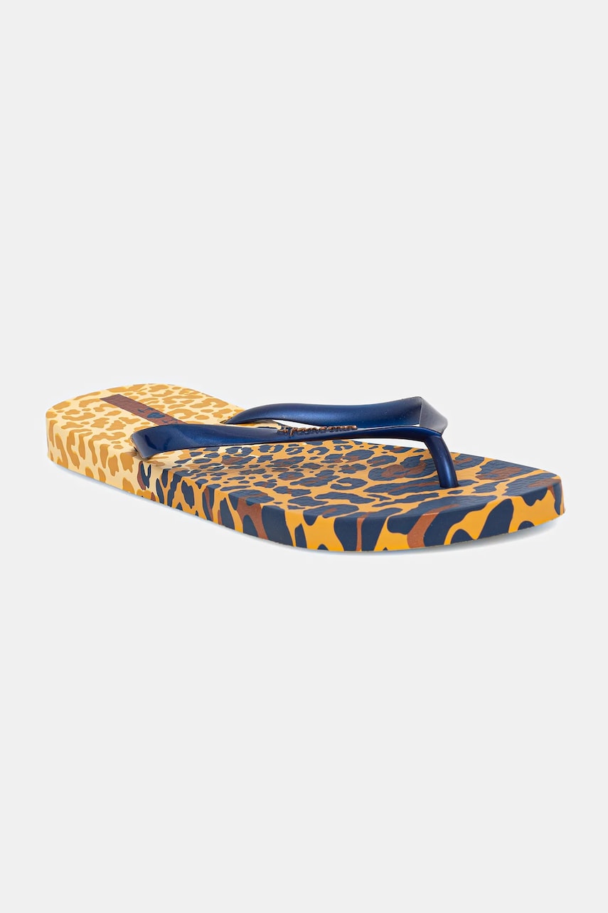 Ipanema șlapi ANIMAL PRINT culoarea portocaliu, cu toc plat, 83617-AY379