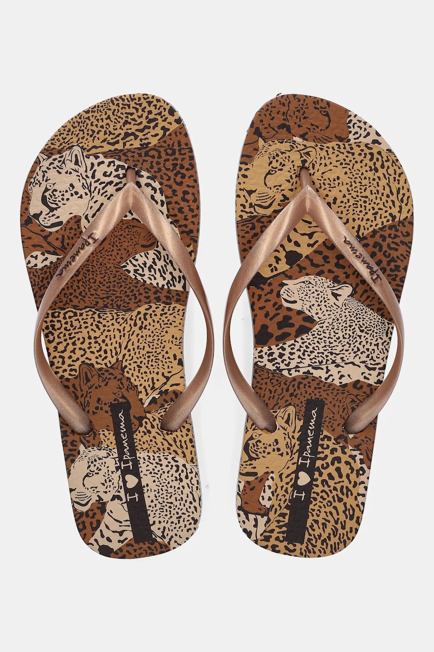 Ipanema flip-flop ANIMAL PRINT barna, lapos talpú, 83617-AY384 termék 2. képe