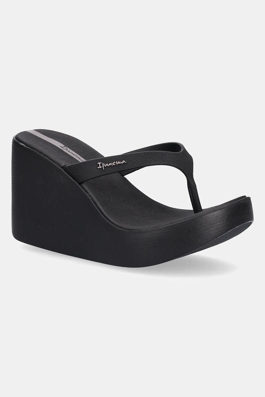 Ipanema papuci HIGH FASHION culoarea negru, toc pana, 83626-BD950 Ipanema papuci HIGH FASHION culoarea negru, toc pana, 83626-BD950