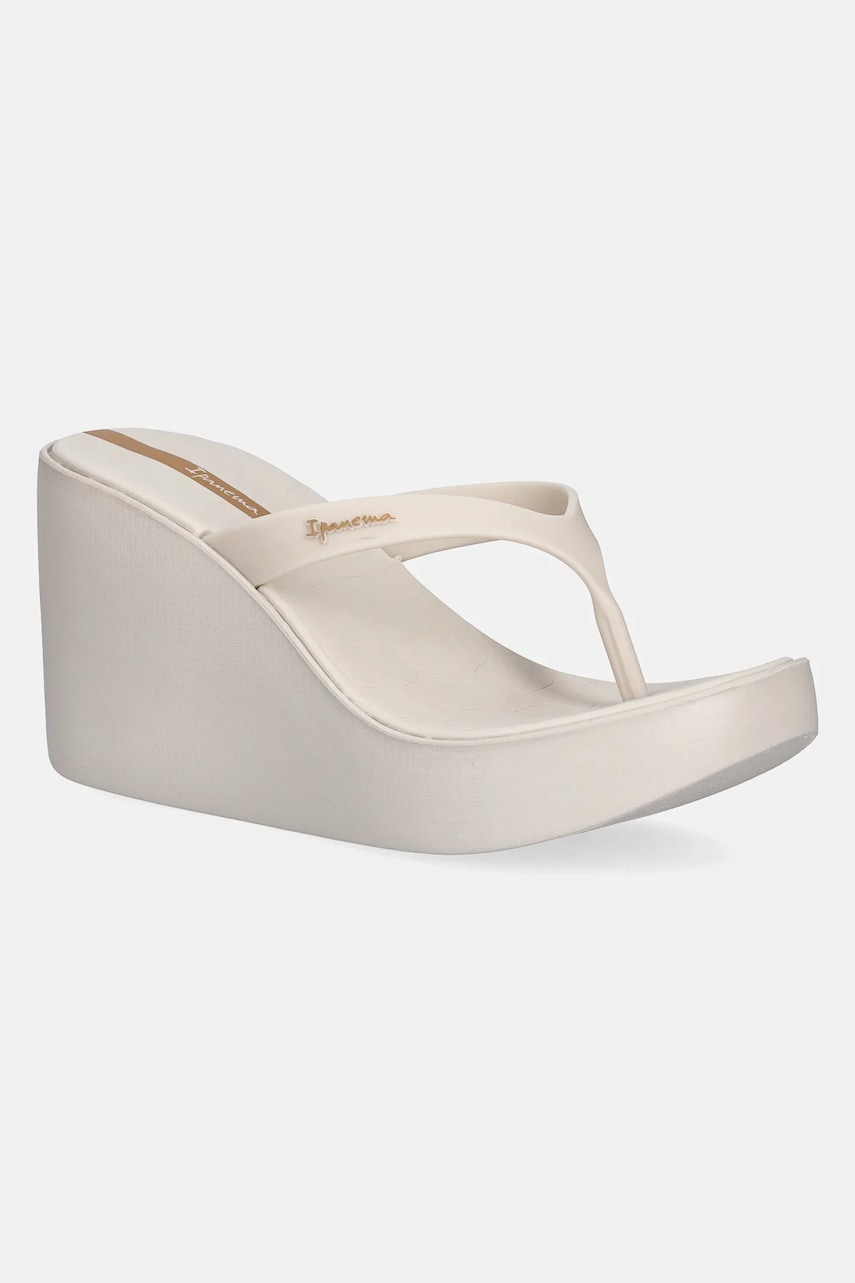 Ipanema papuci HIGH FASHION culoarea bej, toc pana, 83626-BD952 Ipanema papuci HIGH FASHION culoarea bej, toc pana, 83626-BD952