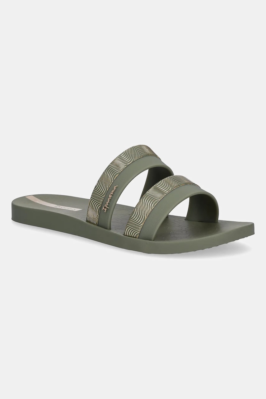 Ipanema papuci MESH SLIDE F femei, culoarea verde, 83649-BB783 Ipanema papuci MESH SLIDE F femei, culoarea verde, 83649-BB783