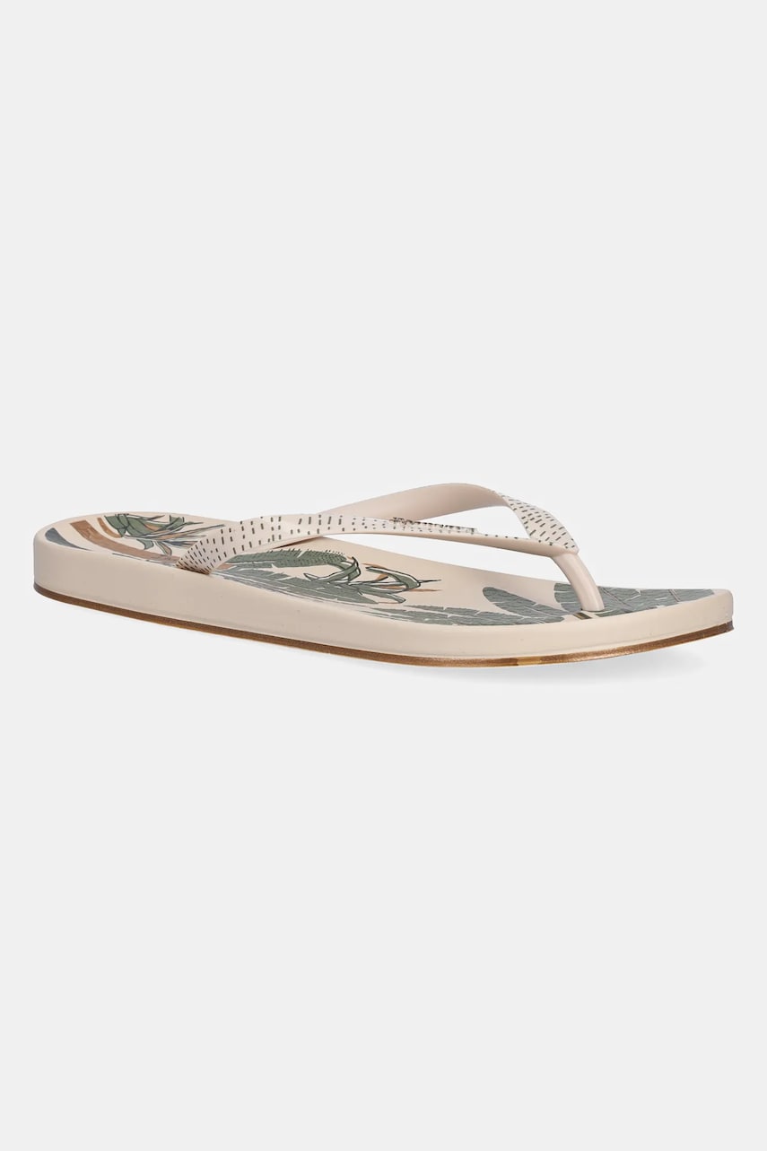 Ipanema slapi ANAT NATURE culoarea bej, cu toc plat, 83650-BD579