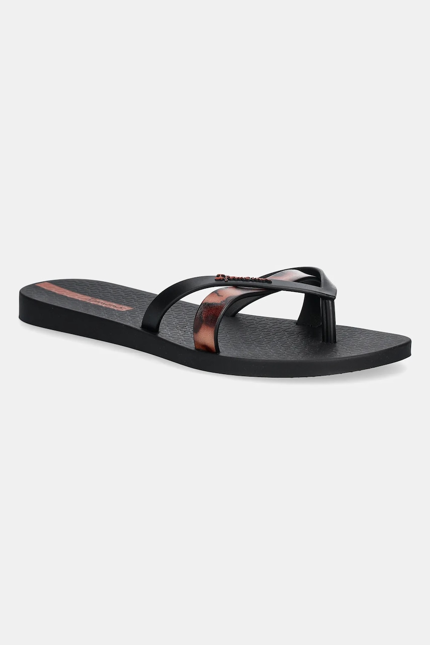 Ipanema papuci KIREI CHIC F femei, culoarea negru, cu toc plat, 83673-BB740 Ipanema papuci KIREI CHIC F femei, culoarea negru, cu toc plat, 83673-BB740