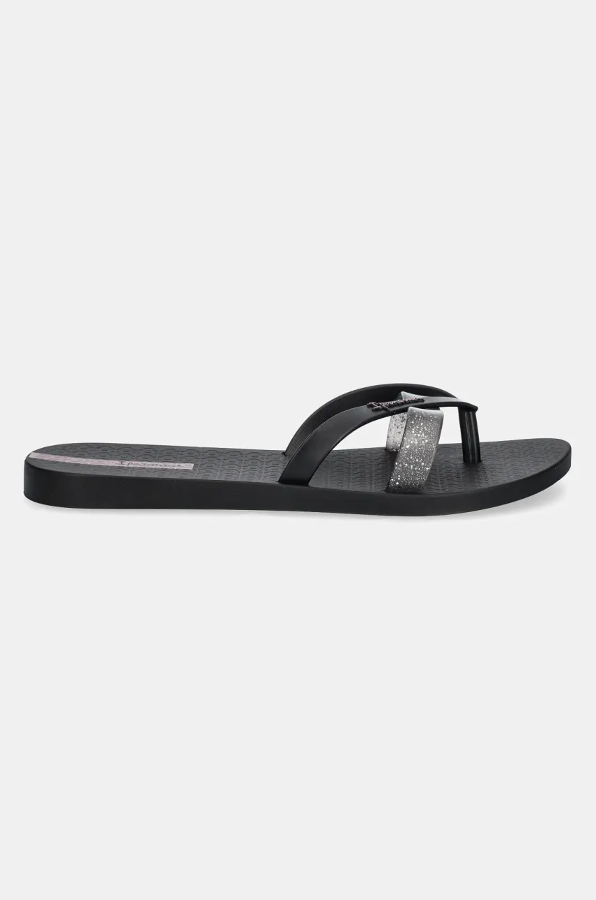 Вьетнамки Ipanema KIREI CHIC F женские цвет чёрный на плоском ходу 83673-BB745 Вьетнамки Ipanema KIREI CHIC F женские цвет чёрный на плоском ходу 83673-BB745
