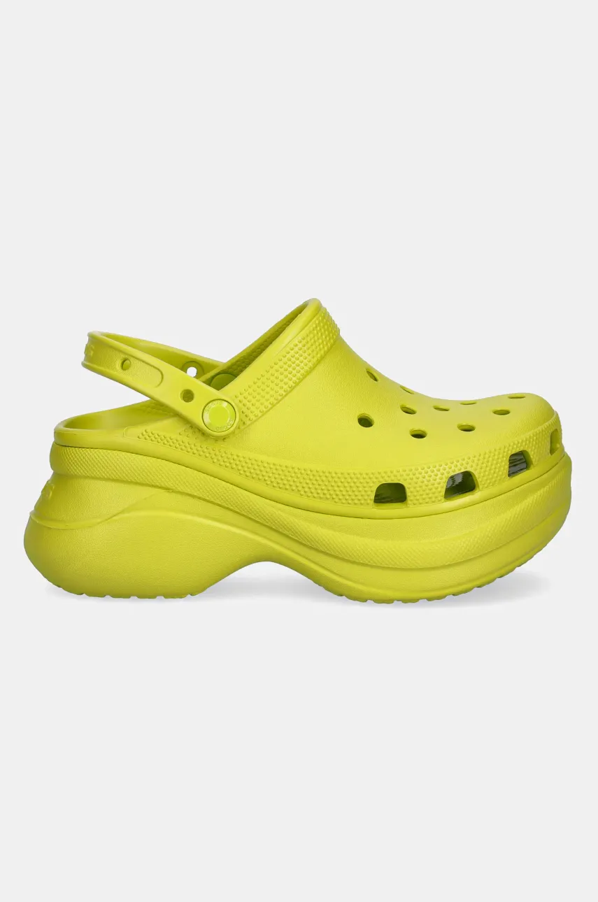 Шлепанцы Crocs Classic Bae Clog W женские цвет зелёный на платформе 206302.312 Шлепанцы Crocs Classic Bae Clog W женские цвет зелёный на платформе 206302.312