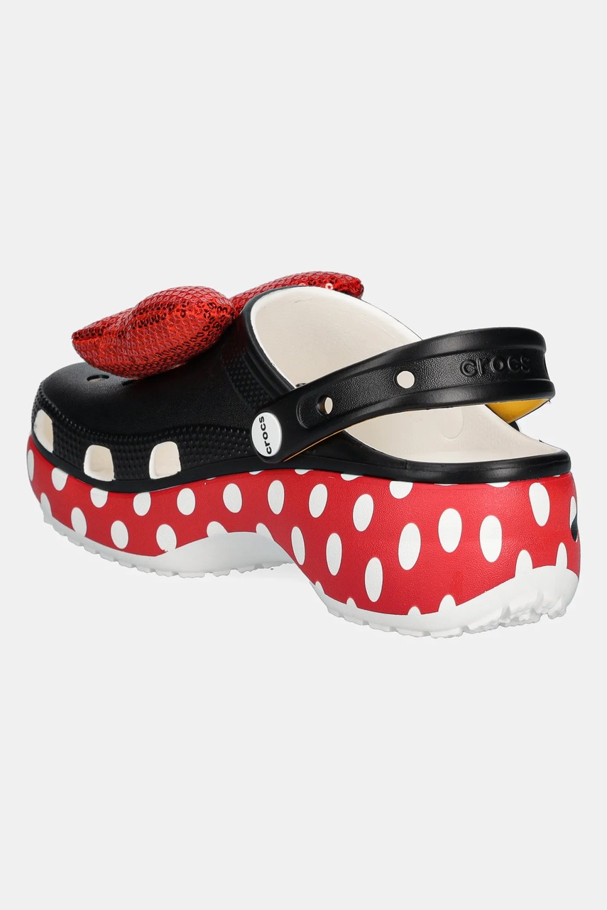 Παντόφλες Crocs Minnie Classic Platform Clog W χρώμα: μαύρο, 209896-100 φωτογραφία