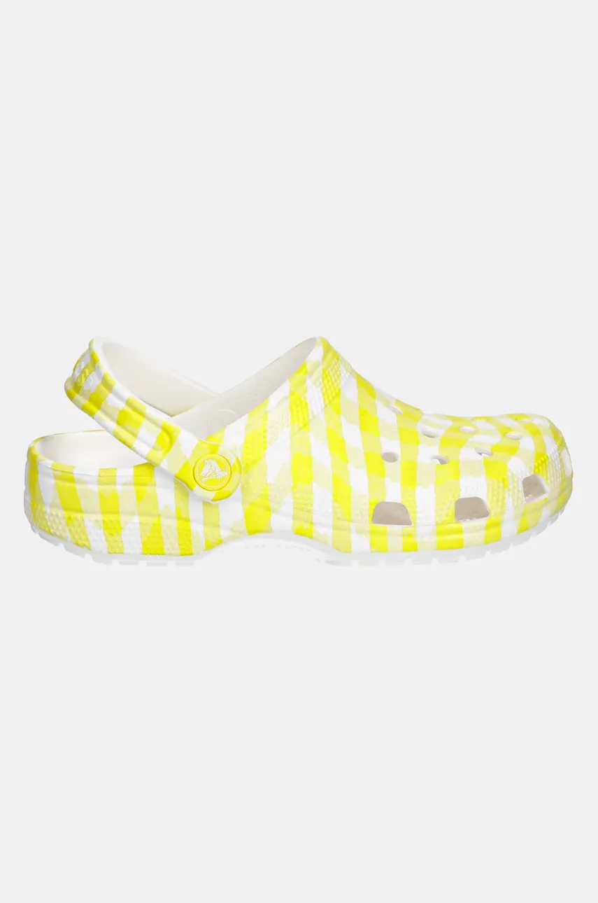 Шлепанцы Crocs Classic Gingham Clog женские цвет жёлтый 211006-78R Шлепанцы Crocs Classic Gingham Clog женские цвет жёлтый 211006-78R