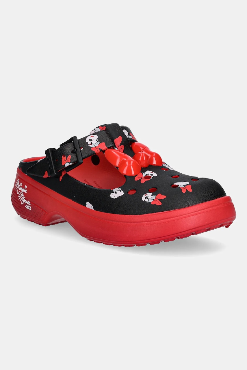 Crocs papuci Minnie Mouse Mary Jane Clog femei, culoarea negru, 211143-90H Crocs papuci Minnie Mouse Mary Jane Clog femei, culoarea negru, 211143-90H