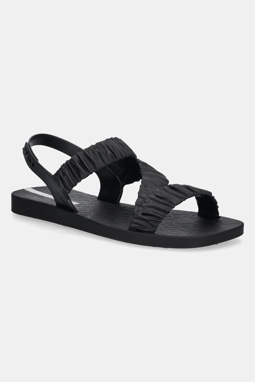 Ipanema sandale GO FEVER FEM femei, culoarea negru, cu toc plat, 26896-AF060