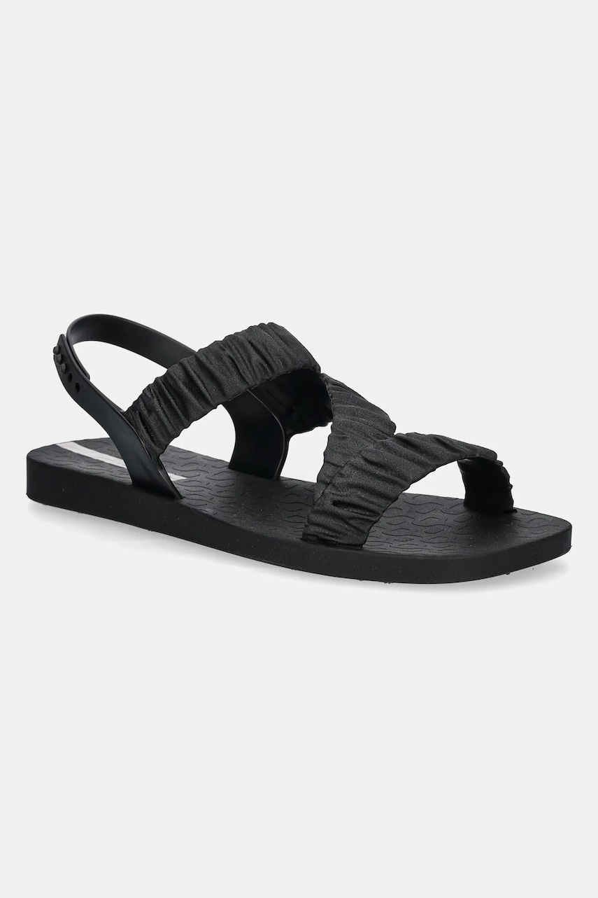Ipanema sandale GO FEVER FEM femei, culoarea negru, cu toc plat, 26896-AF060
