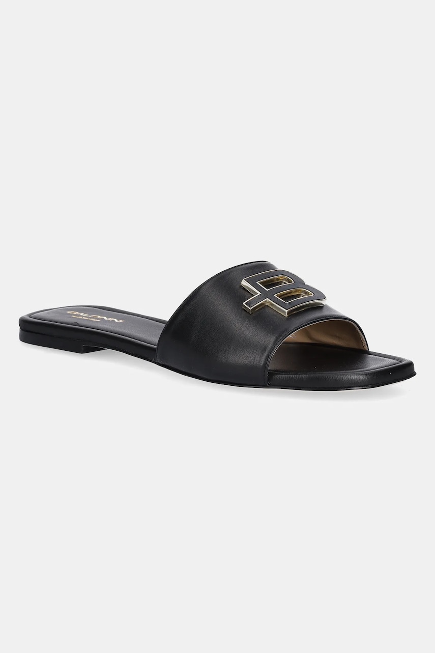 Baldinini slapi de piele femei, culoarea negru, D5E224P1NAPP Baldinini slapi de piele femei, culoarea negru, D5E224P1NAPP