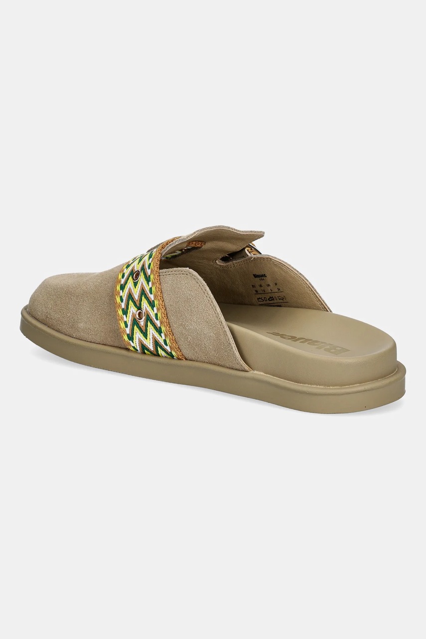 Παντόφλες σουέτ Blauer GLADE γυναικείες, χρώμα: μπεζ, S5GLADE04 φωτογραφία